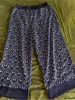 Women’s Smiley Satin Wide-Leg Trousers
